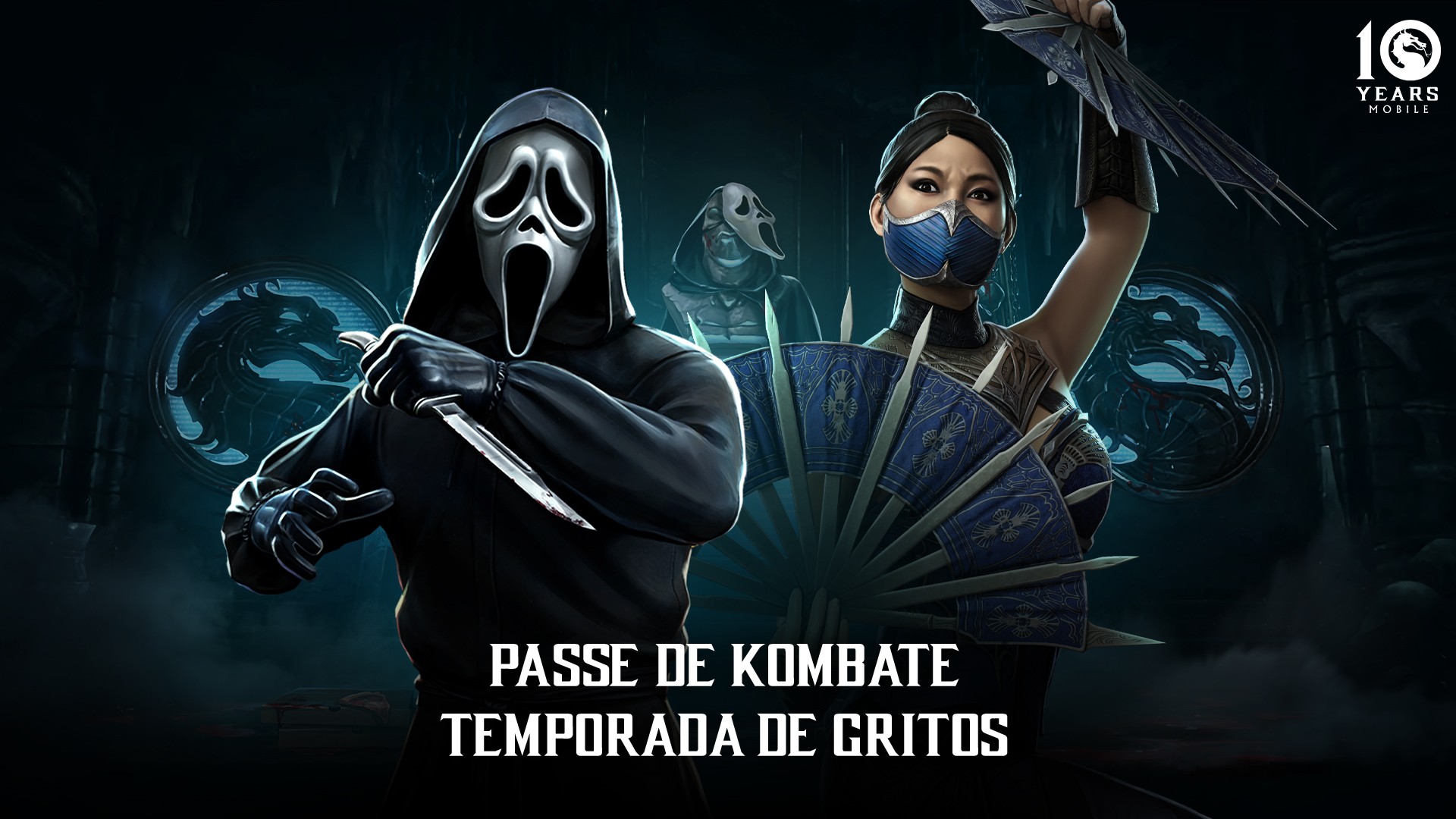 Ghostface invade Mortal Kombat Mobile e Kitana do filme MK II chega em novembro!