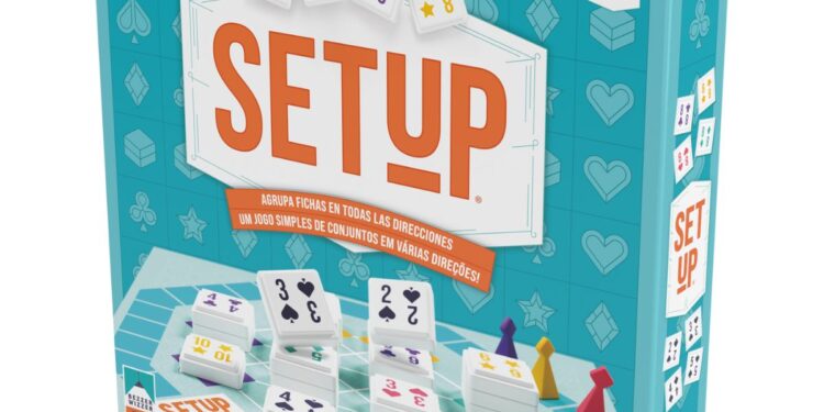 SETUP: o novo jogo da Asmodee que transforma o clássico rummy em diversão estratégica para todas as idades!