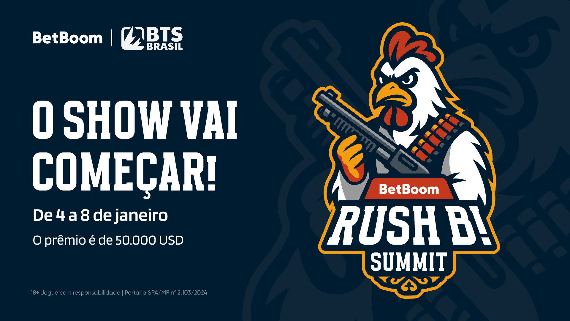 BTSBrasilTV lança BetBoom RUSH B! Summit: torneio de CS2 com LAN em São Paulo e prêmio de US$ 50 mil