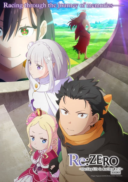 Re:ZERO confirma estreia da 4ª temporada para abril de 2026 com trailer e novo personagem