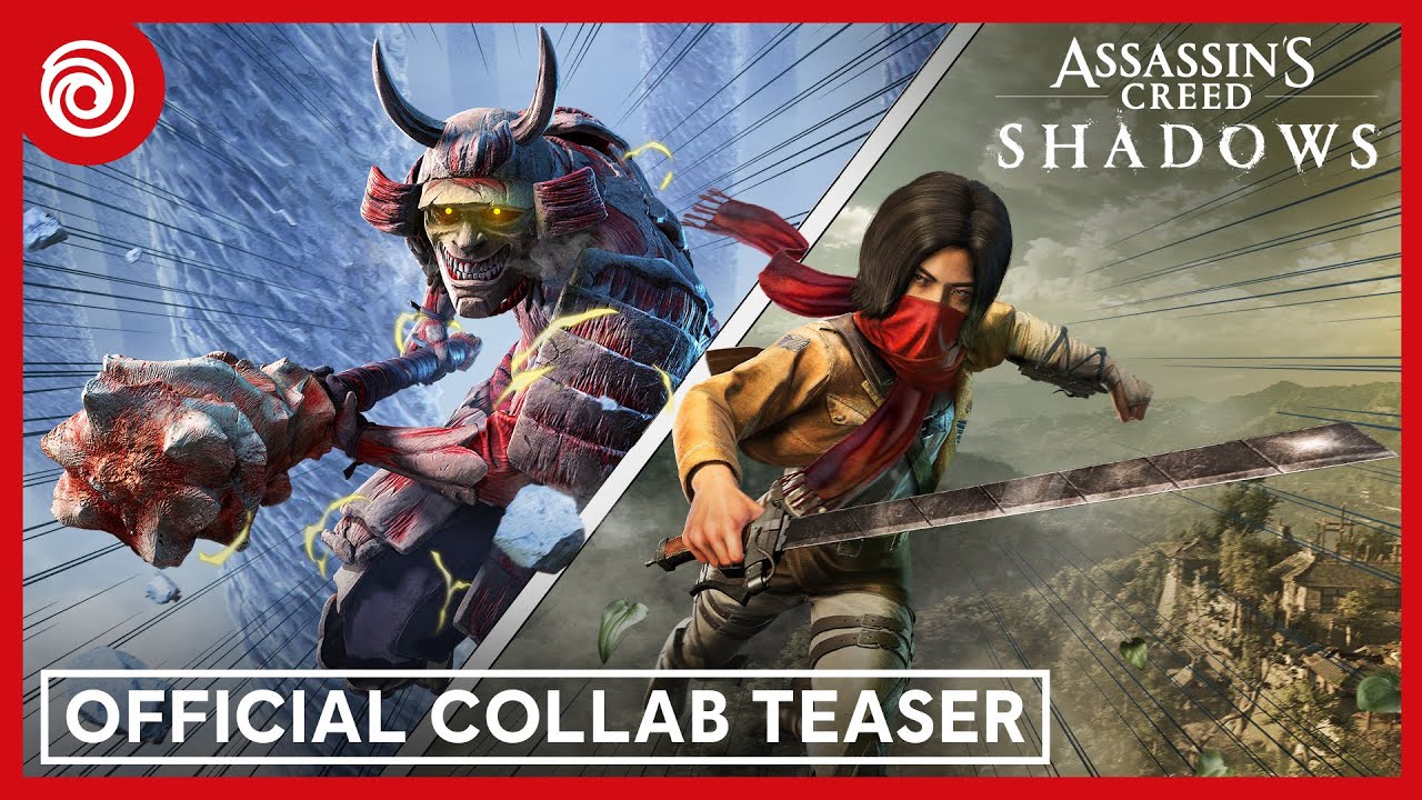Assassin’s Creed Shadows anuncia colaboração épica com Attack on Titan