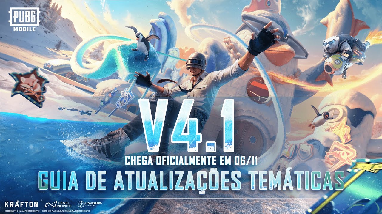 Festival Gelado invade PUBG MOBILE com pinguins ninjas, neve e muita ação na versão 4.1