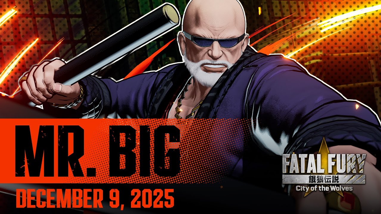 Mr. Big chega com tudo em FATAL FURY: City of the Wolves no dia 9 de dezembro