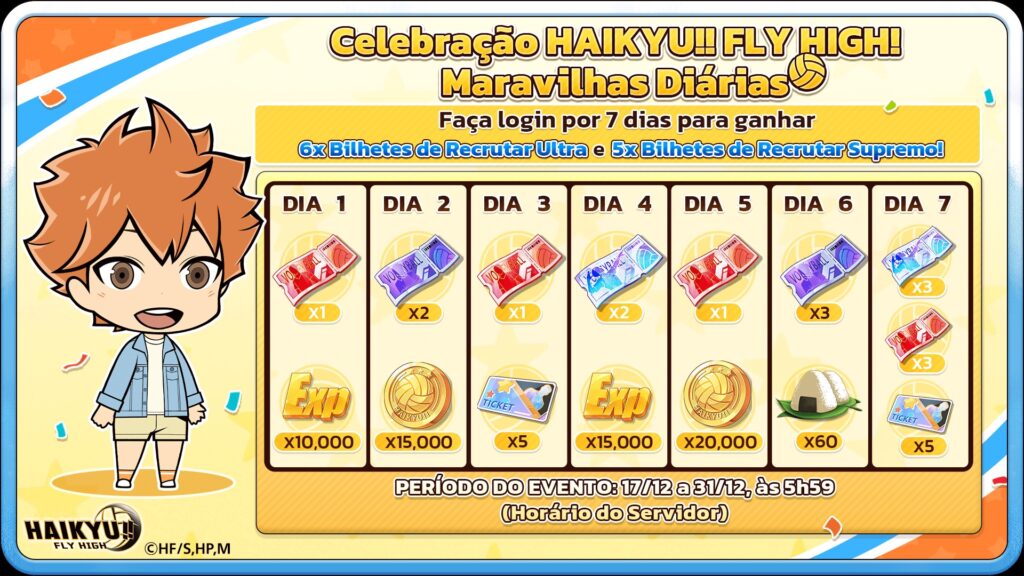HAIKYU!! FLY HIGH celebra com a dupla do “Rápido de Maluco” e eventos especiais de inverno