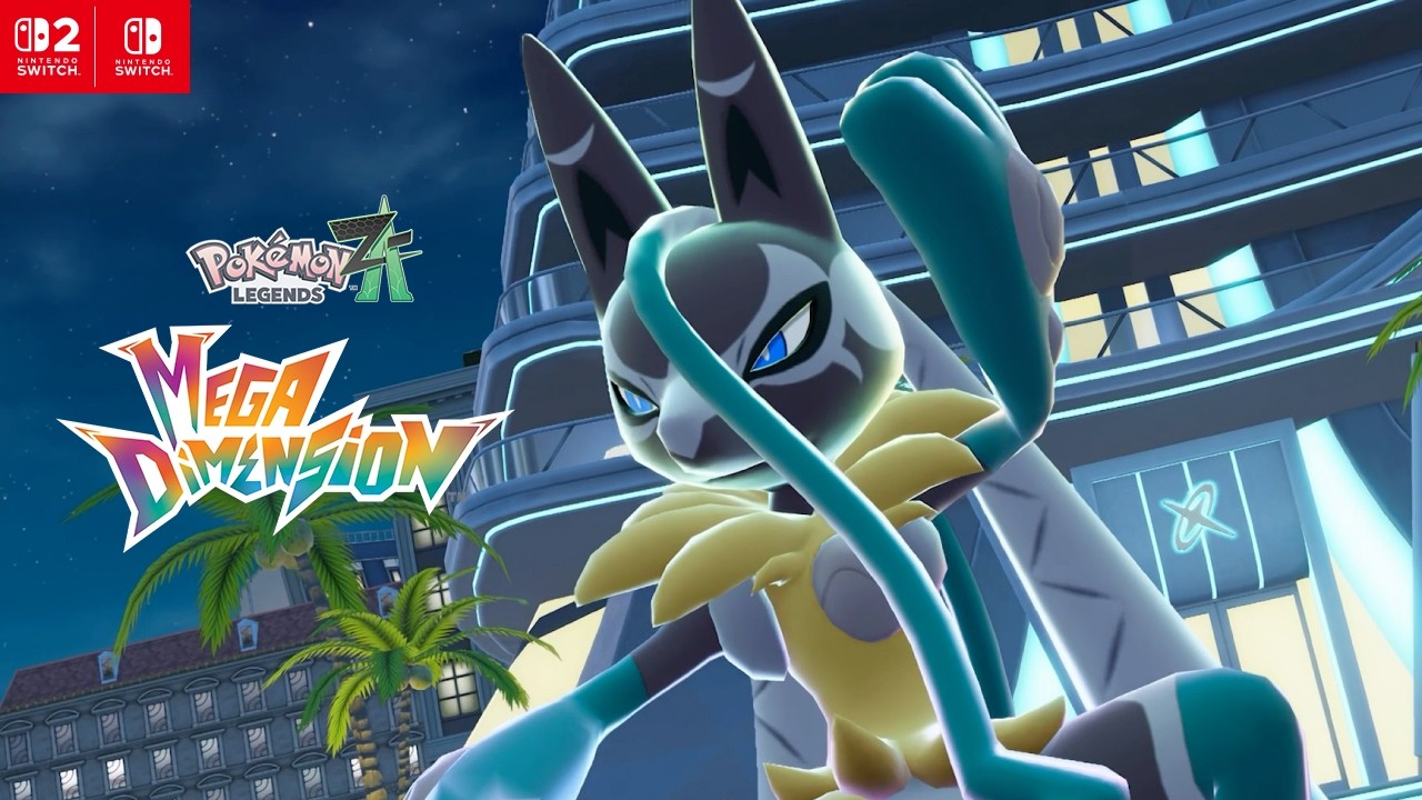 Pokémon ZA apresenta Mega Lucario Z em trailer épico da DLC Mega Dimension