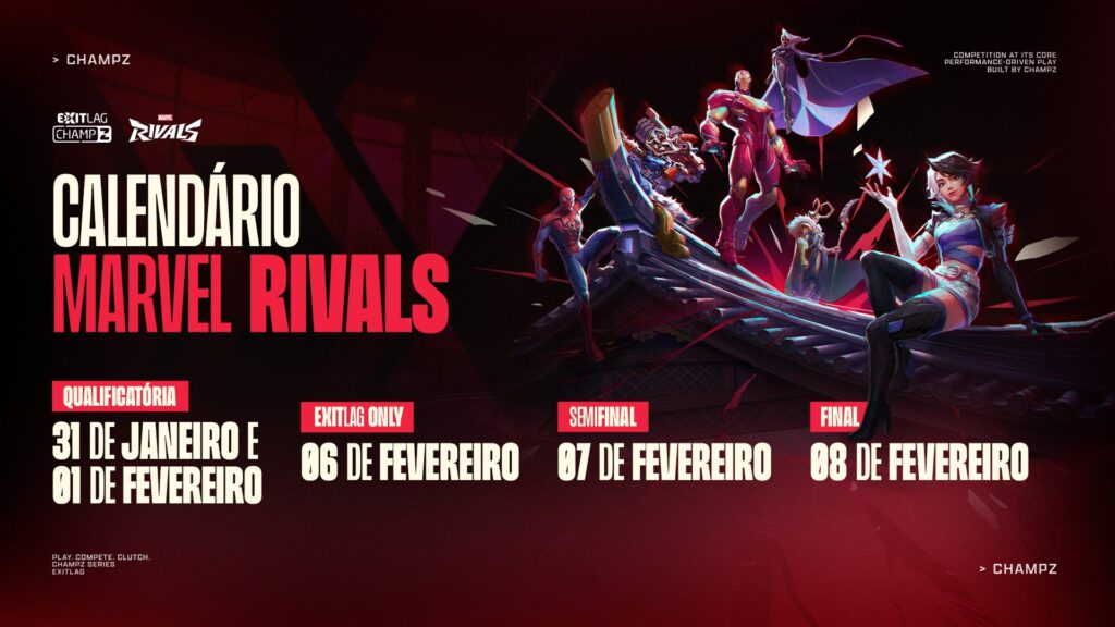 ExitLag ChampZ retorna em 2026 com Marvel Rivals e prêmio de R$ 15 mil!