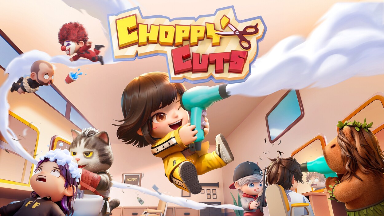 Choppy Cuts chega ao Steam com caos, coop e personagens de Free Fire