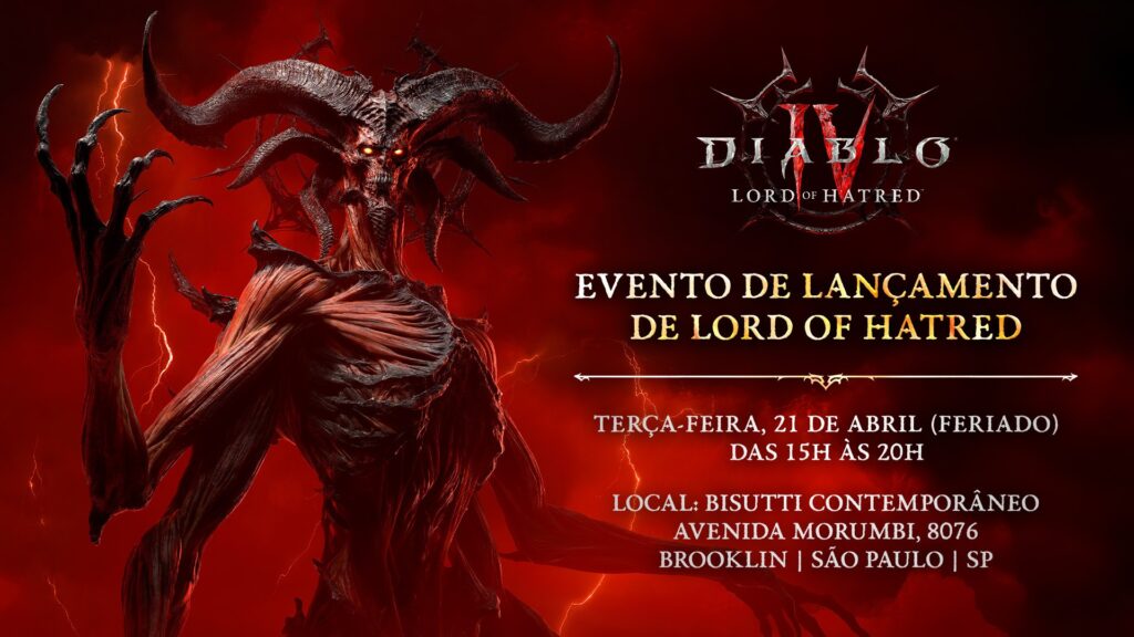 Diablo IV: Lord of Hatred ganha evento infernal em São Paulo para a comunidade