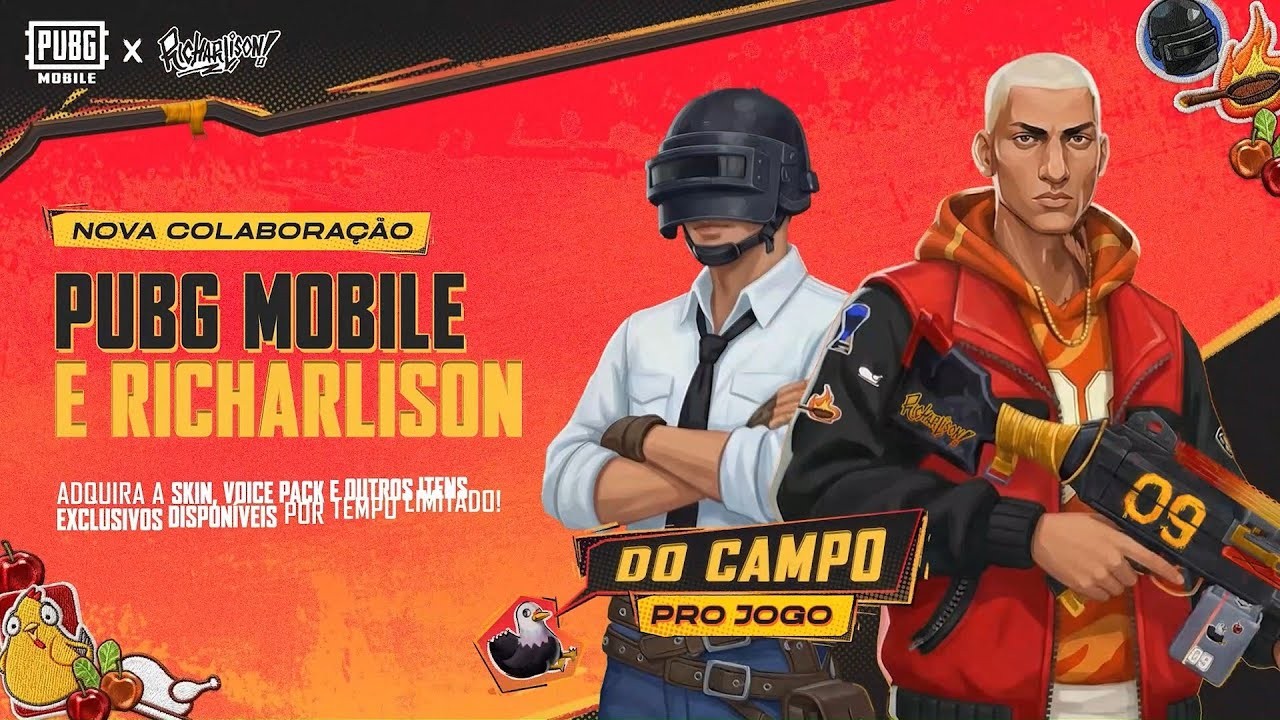 PUBG MOBILE e Richarlison se unem em colaboração cheia de estilo e brasilidade