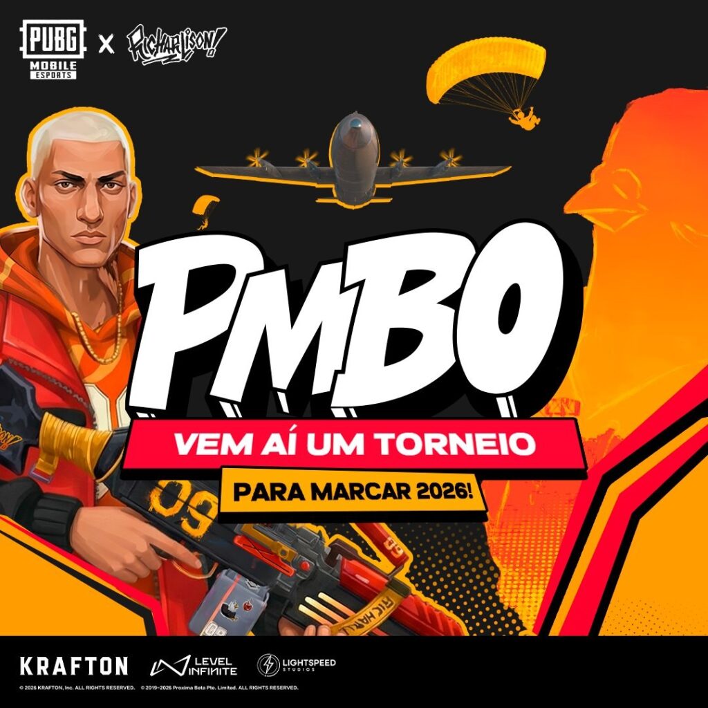 PUBG MOBILE lança PMBO com Richarlison e promete agitar o competitivo brasileiro