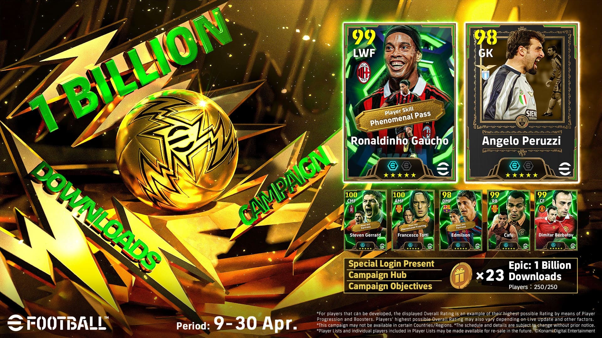 eFootball atinge 1 bilhão de downloads e marca fase histórica da franquia