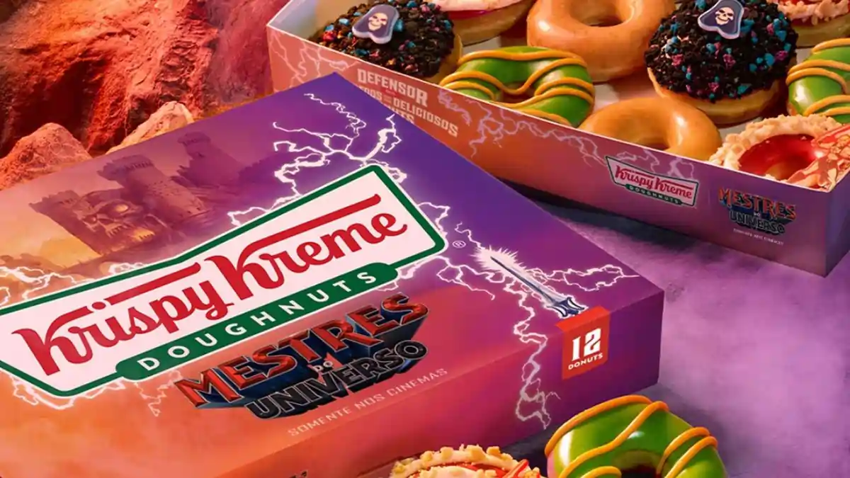 Campanha Mestres do Universo Krispy Kreme une He-Man e donuts épicos