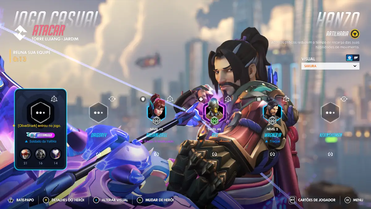 A Arma Mítica do Hanzo: poder ancestral e estilo absoluto no novo visual mítico