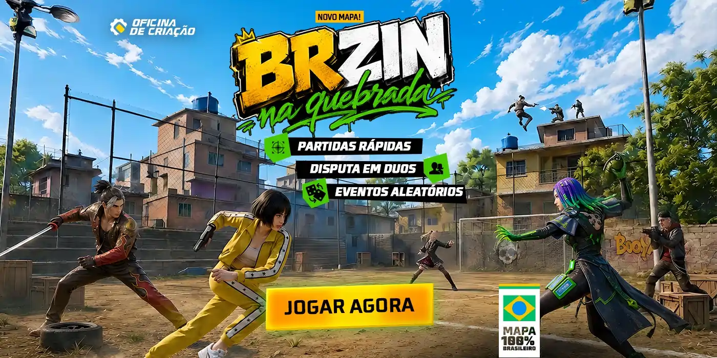 Free Fire BRzin na Quebrada aposta na cultura brasileira