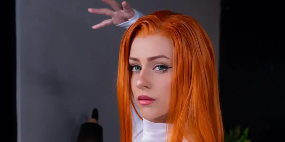 Eve Atômica em versão Viltrumita brilha com cosplay criativo