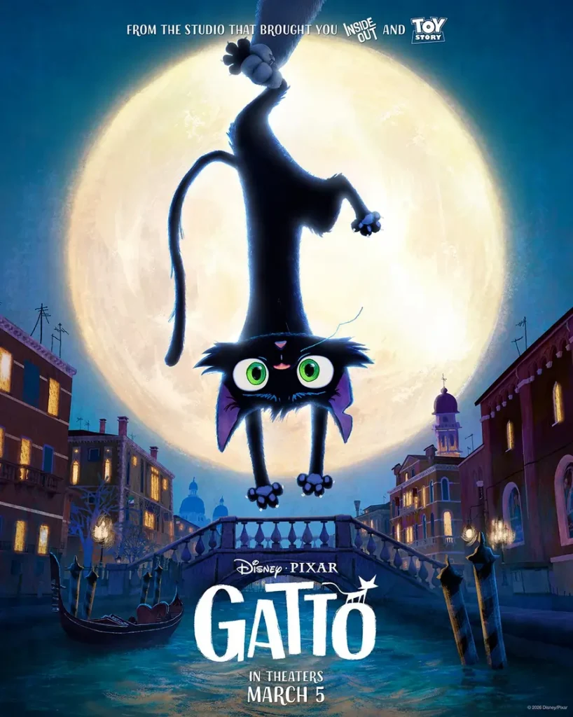 Gatto ganha trailer e revela nova animação da Pixar