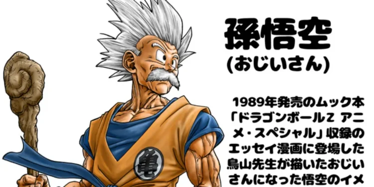 Goku idoso ganha novo visual revelado por Toyotarou