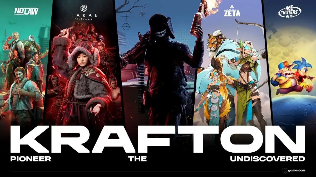 KRAFTON anuncia line-up da gamescom 2026 com cinco novos jogos