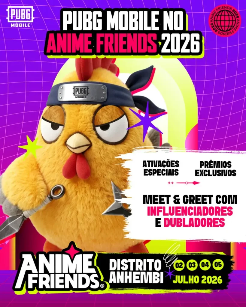 PUBG MOBILE e Naruto no Anime Friends recriam Konoha