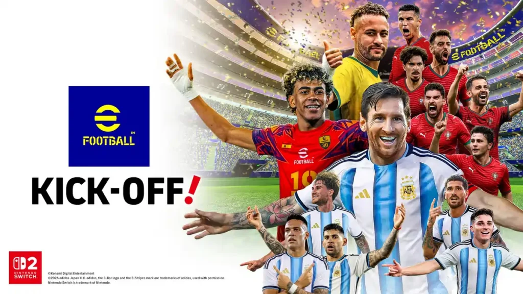 eFootball Kick-Off no Nintendo Switch 2 já está disponível