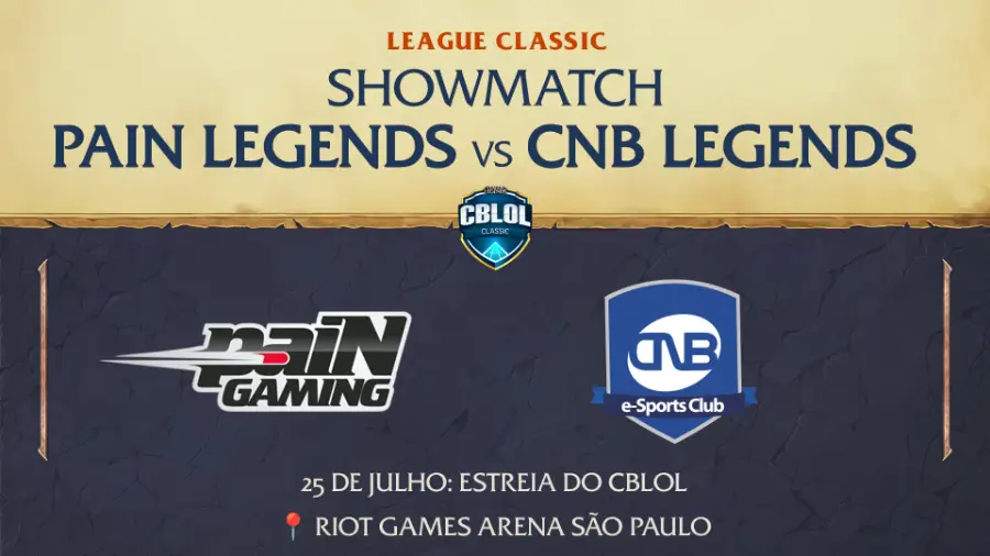 CBLOL revive rivalidade PaiN Gaming e CNB em showmatch
