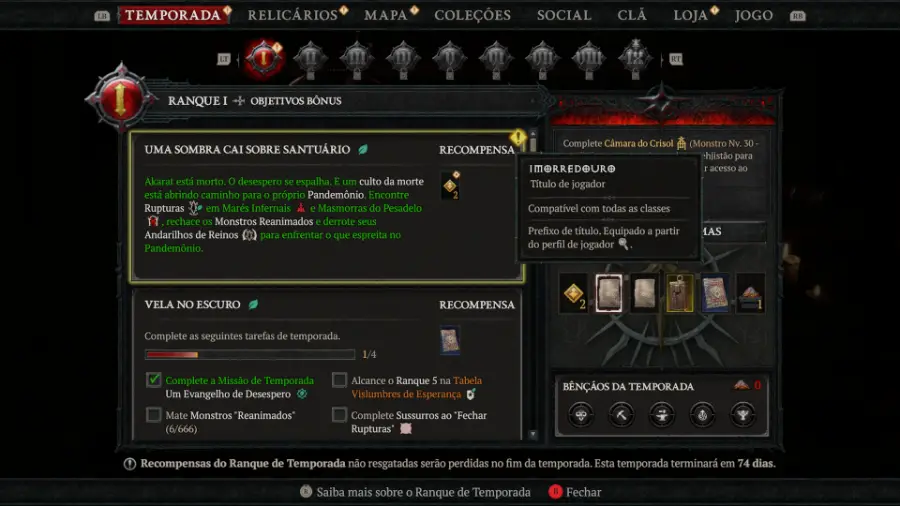 Diablo IV - Temporada do Despertar da Morte | Review