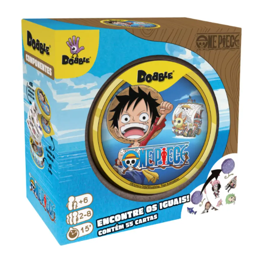Dobble One Piece chega ao Brasil com aventura dos Chapéus de Palha
