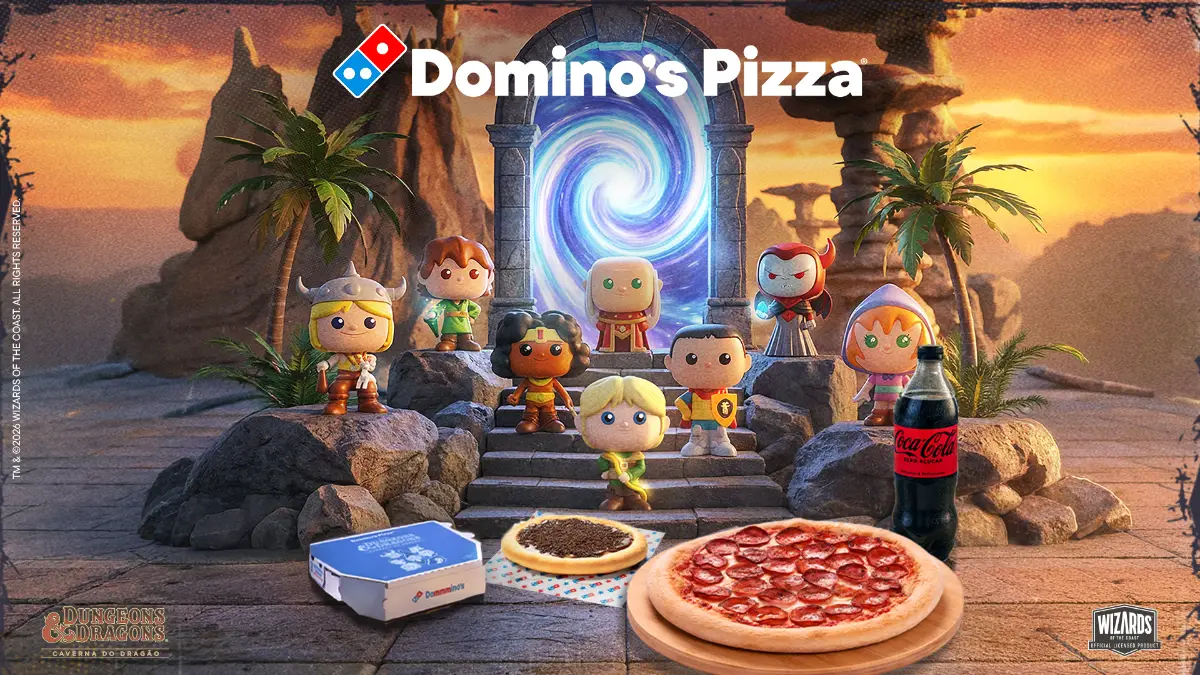 Domino’s aposta em Caverna do Dragão com colecionáveis