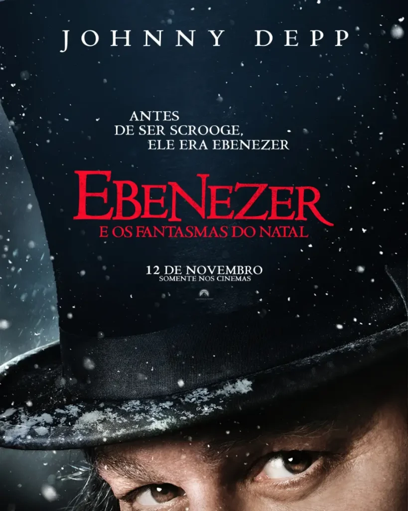 Johnny Depp encara Scrooge em novo conto natalino sombrio
