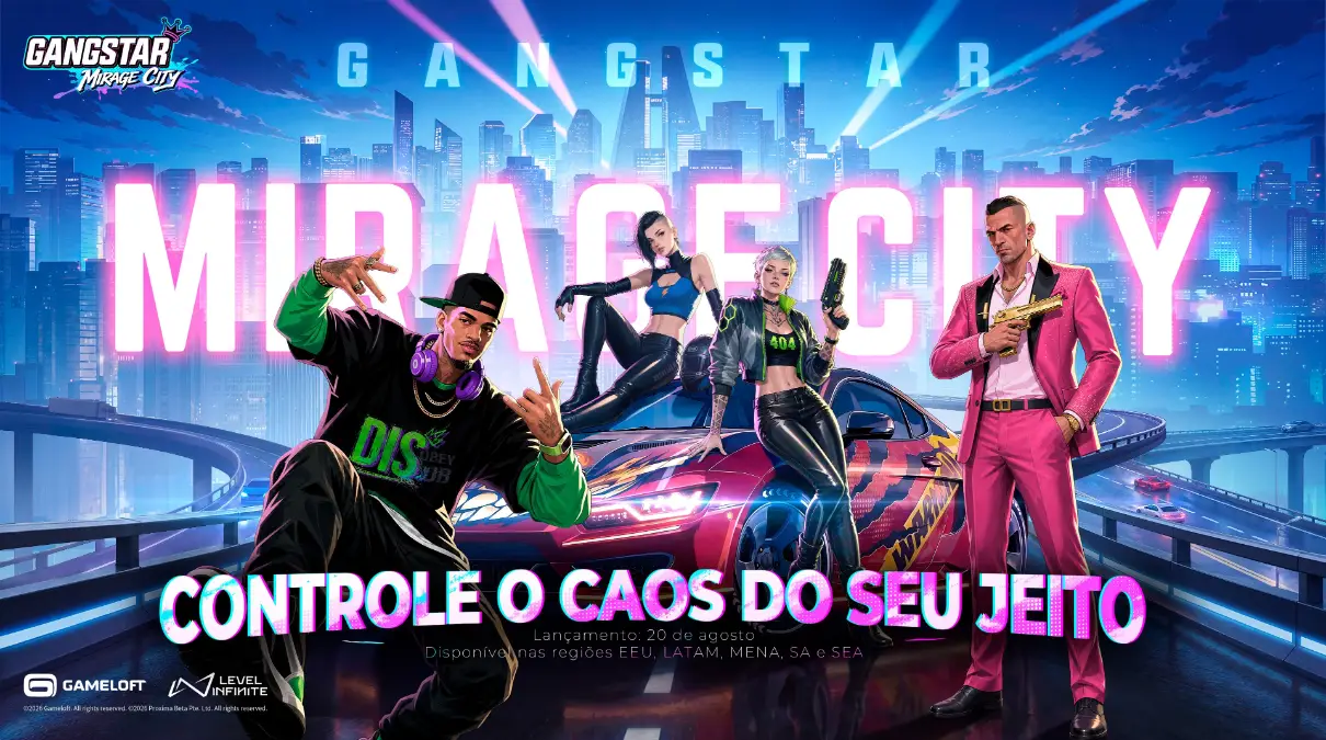 Gangstar Mirage City abre pré-registro no mobile