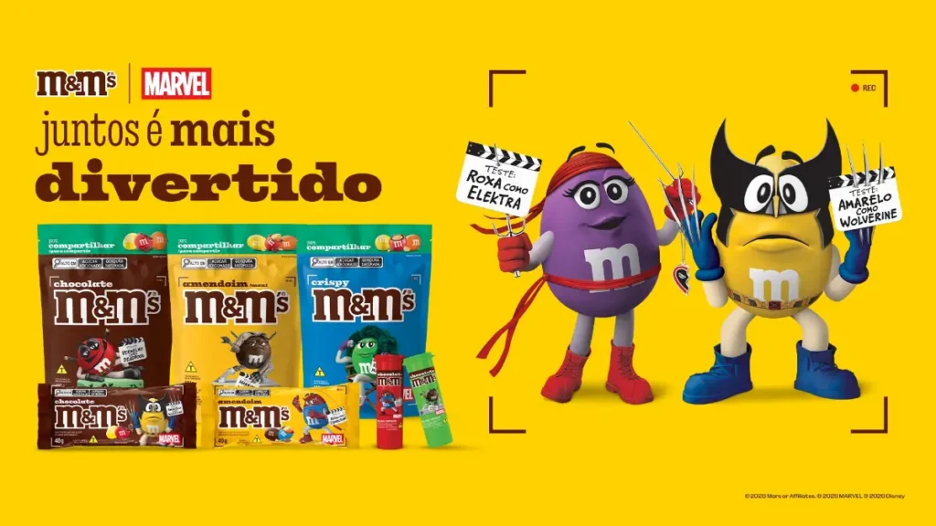 M&M’s e Marvel no Brasil unem fãs em collab inédita