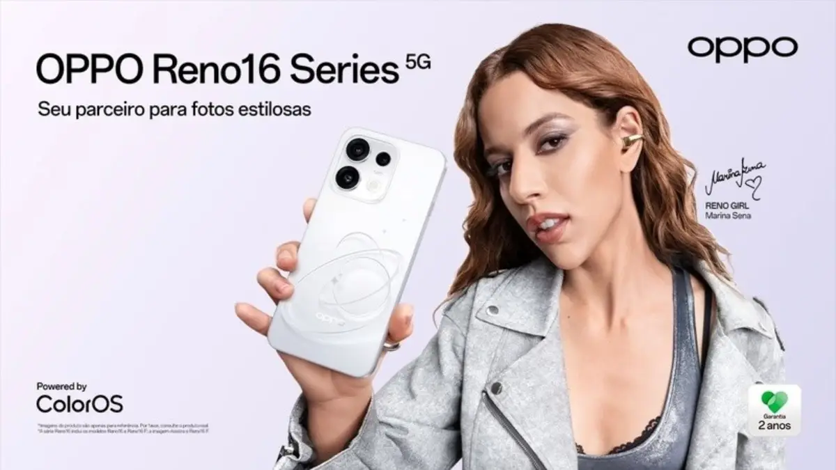 OPPO aposta em Marina Sena para lançar o Reno16 no Brasil