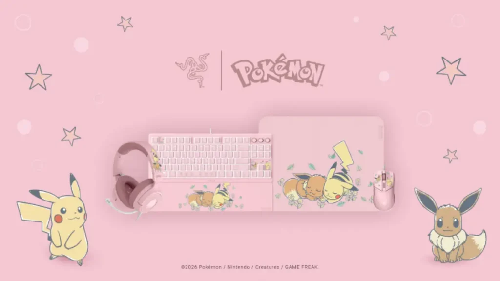 Razer lança coleção Razer Pikachu Eevee para gamers
