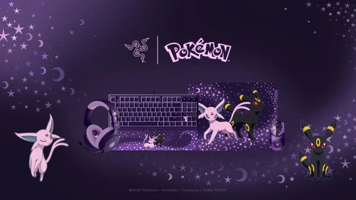Razer lança coleção Razer Espeon e Umbreon para fãs de Pokémon
